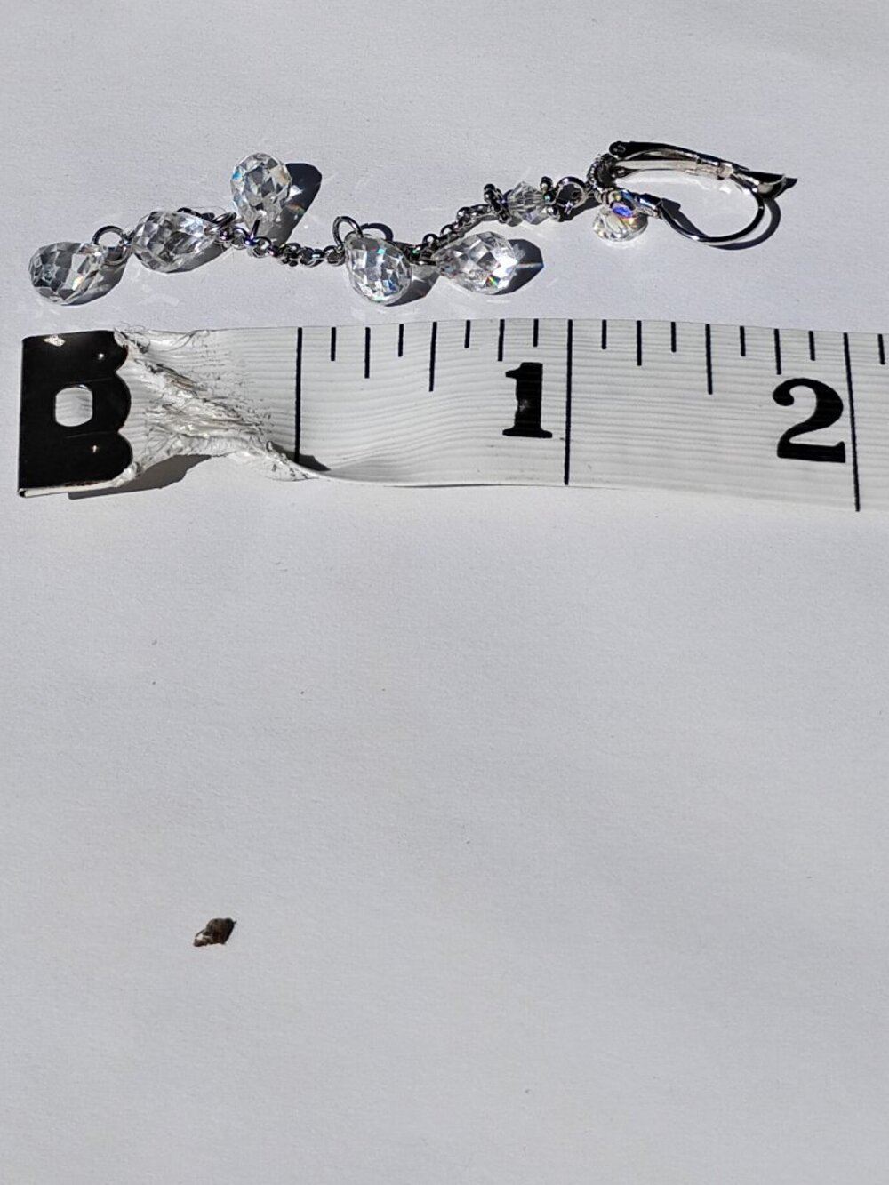 Swarovski Crystal Long Dangle Earrings - Picture 2 of 3